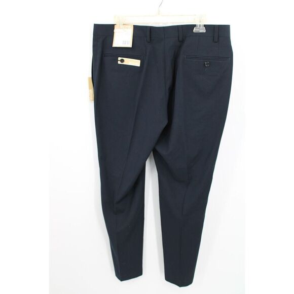 Michael Michael Kors Style MXONP Slim Fit Black Slacks Size 36/30 Nwt - Picture 6 of 10